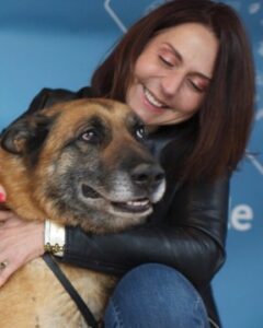 Celine Gardel et chien